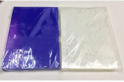 RAMKE Super High Quality Spiral Binding PVC Binding Cover A4(Set Of 200, Blue + Transparent)