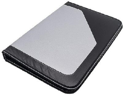 verena PU Leather Multipurpose 24 File Sleeve A4 to Store Certificate File Folder(Set Of 1, Grey)