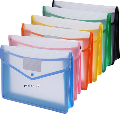 SHINING ZON HEVY PLASTIC PolyPropylene Button Bag(Set Of 12, Multicolor)