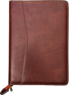 OFFICEFOLDER Rexine LEATHER PROFILE B4 BROWN 20 LEAF FILE FOLDER(Set Of 2, Brown)