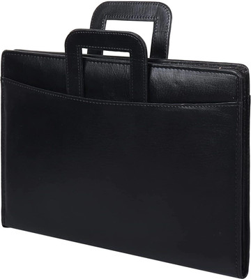 SENOR FAUX LEATHER DOCUMENT FILE FOLDER CERTIFICATE PORTFOLIO(Set Of 1, Black)
