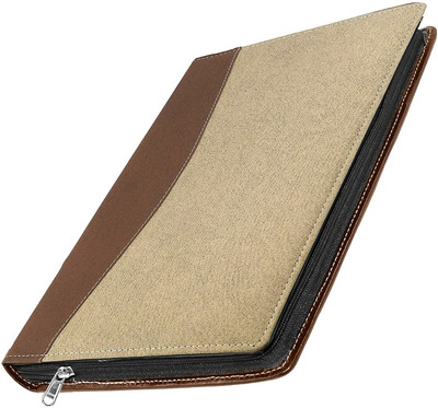 STORITE PU Leather 20 Sleeves Files Folder(Set Of 1, Brown)