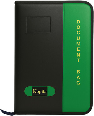 Kopila PU Leather File Folder(Set Of 1, Green)