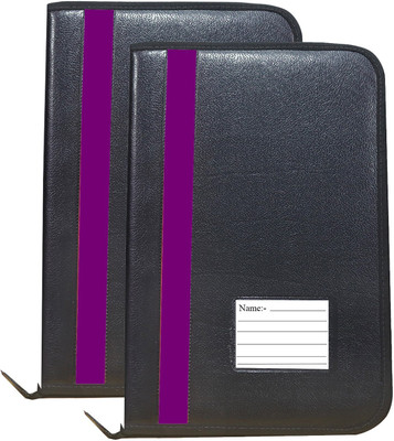 Parthav 100 Document Bag With 20 Leaf(Set Of 2, Purpel)