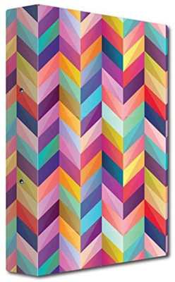 Nourish Paper 2-D- Ring Binder CHEVRON(Set Of 1, Multicolor)