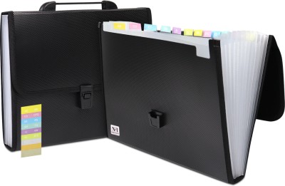 NFI essentials Plastic File Folder(Set Of 1, Black)