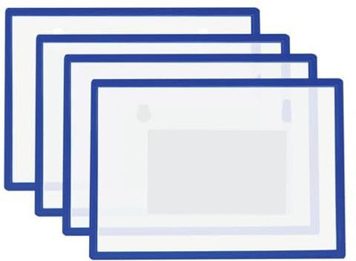 SHINING ZON PP Magnetic File Folder For Documents Certificates(Set Of 1, Blue)