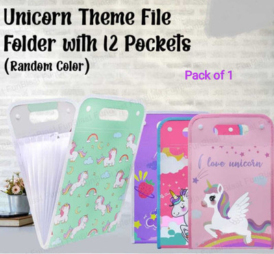 Beyond fantasy Plastic File Folder(Set Of 1, Multicolor)