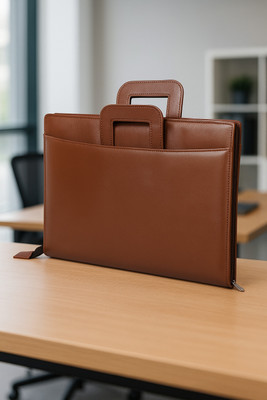 Leffit Leather FILE FODLER(Set Of 1, Brown)