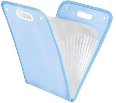 PRISO Plastic 13 Pockets Expanding File Folder Accordion Document/Letter File Folder(Set Of 1, Multicolor)