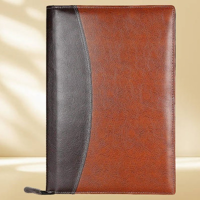 PACKWAGON PU LEATHER FILE FOLDER file(Set Of 1, Brown)