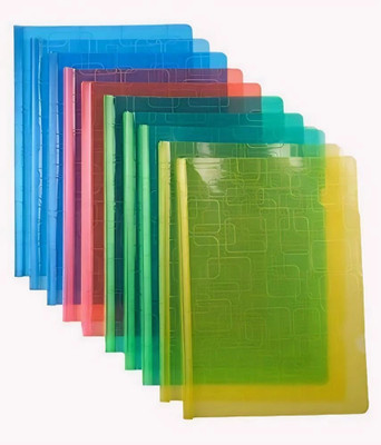 KRISHVIA PLASTIC Multicolor A4 PLASTIC Side Strip (Set Of 10)(Set Of 10, Multicolor)