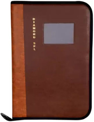 TRENDY ONE Faux leather Document file & folder Organizer(Set Of 1, Brown)