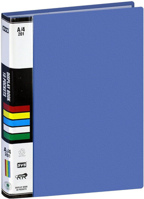 TULMAN A4 Paper 10 Pockets Bound Presentation Display Book Portfolio File Folder(Set Of 1, Assorted Color)