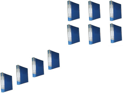 R K SALES Plastic Ring Binder(Set Of 10, Blue)