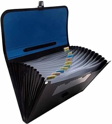Universal Buyer Plastic Folder(Set Of 1, Blue, Black)