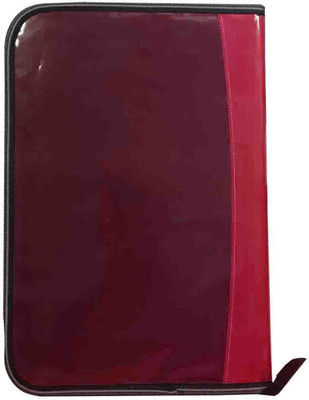 Kopila PU Document File Folder(Set Of 1, Red)