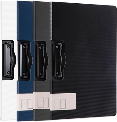 HOMETIC SIDE Clipboards Set of 4 A4 Size File Folder Clipboards(Set of 4, Multicolor)