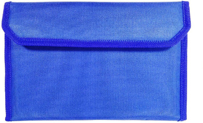 Peeplvalue Nylon Document Holder pouch for vehicle papers(Set Of 1, Blue)
