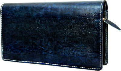 kittu Pack of 1 pu Leather (set of 1 only ) cheque book holder(Set Of 3, Blue)