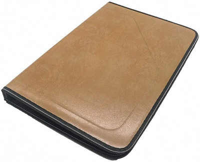 SHUANG YOU PU Leather PU Leather Multipurpose 24 File Sleeve A4 Professional Files and Folders to Store Certificate(Set Of 1, Coffee Brown)