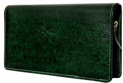 kittu Atm and bank passbook &passport Pu Leather cheque book holder(Set Of 1, Green)
