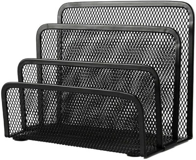 COZYZORO Metal MESH FILE HOLDER(Set Of 1, Black)