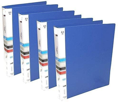 KISHANTRADE Plastic File Pocket(Set Of 2, Blue)