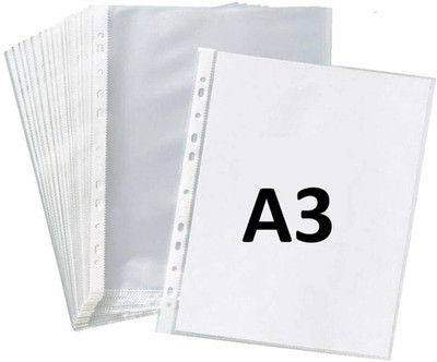 R K SALES Plastic Poly Propylene File Folder(Set Of 100, Transparent)