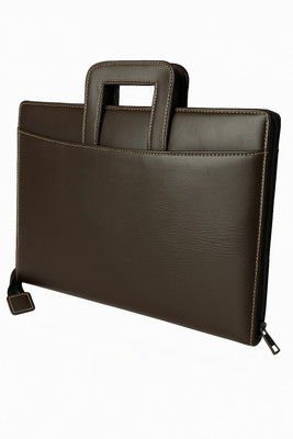 kittu leather look Handle bag with mobile cover and lots more(Set Of 1, Brown)