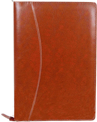 ZesTale Premium Leatherette Document Folder(Set Of 1, Brown)