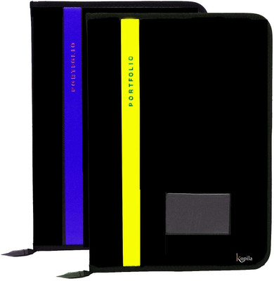 Skc Leather folder(Set Of 2, Blue or Yellow)