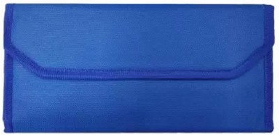 Peeplvalue Nylon Passport & cheque book holder-Multipurpose small bag(Set Of 1, Blue)