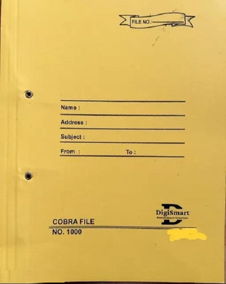 Anas Center Metal Spring, Paper Arihant Special Cobra File – Durable Office File Folder for Documents, Legal Paper Storage & Organization (A4/FC Size)(Set Of 1, Beige)