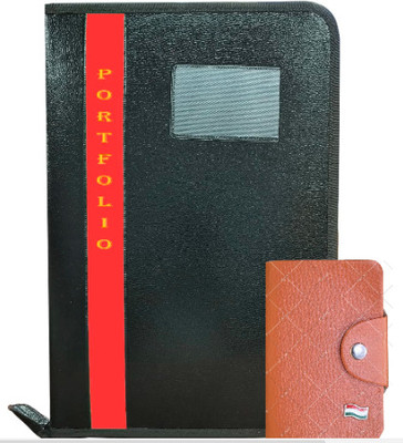 Leffit Leather FILE FODLER(Set Of 1, Multicolor)