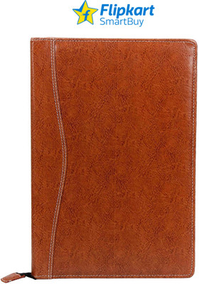 Flipkart SmartBuy Premium Leatherette File Folder/Document Holder(20 Leafs) (Set Of 1)(Set Of 1, Tan)