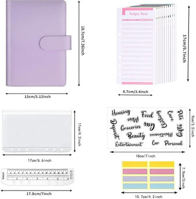 Superior mall Faux Leather File Folder Ring Binde(Set Of 1, Purple)