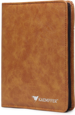 KAEMPFER FAUX LEATHER Document Organizer Folder(Set Of 1, Tan)
