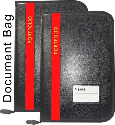 Leffit Leather File Folder(Set Of 2, Red)