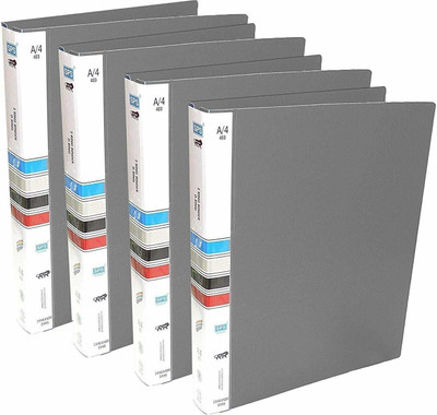 Samrat POLYPROPLINE Office File(Set Of 4, Gray)