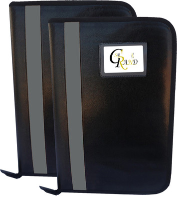 SB GRAND PU Leather file folder(Set Of 2, Grey)