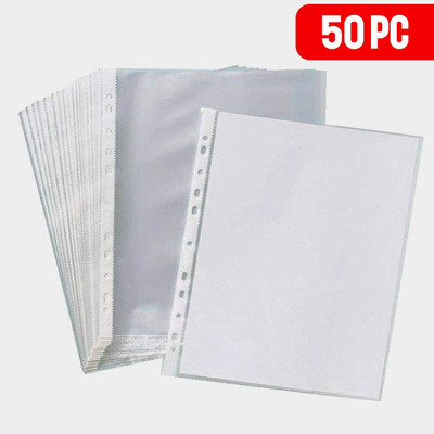 divyamart Plastic File Folder(Set Of 50, Transparent)