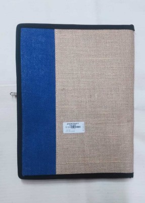 Jharcraft jute Jute file Folder(Set Of 1, Blue, Naturl)