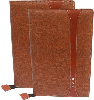 Kopila PU Leather High Quality Premium Document long lasting File for your Important Document(Set Of 2, Brown)