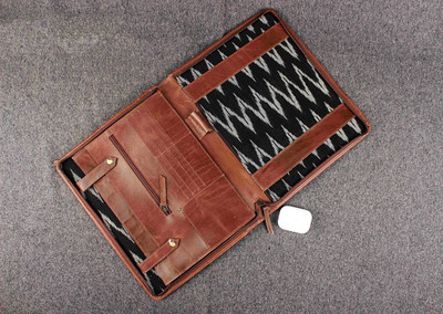 The Leather Warehouse file folders for certificates leather Executive Folder(Set Of 1, Crunch TAN)