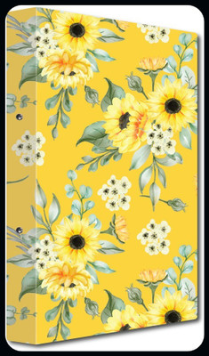 Nourish Cardboard Punchless File Folder(Set Of 1, Sunflowers yellow)
