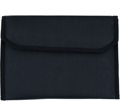 FASTIDIOUS Nylon Waterproof Vehicle Document Holder Organizer Multiple Pockets with 6 Leafs(Set Of 1, Black)