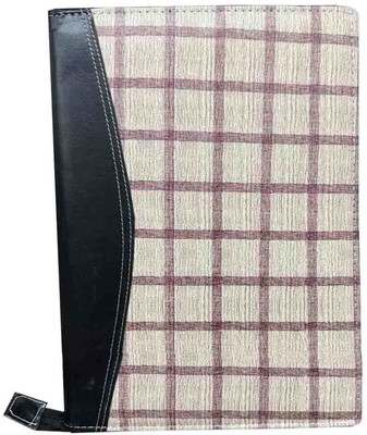 Kopila PU Leather Big Size B4 file folder with 20 Leafs(Set Of 1, Black & cream)