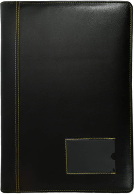 NOZOMI Faux Leather Document file(Set Of 1, Black)