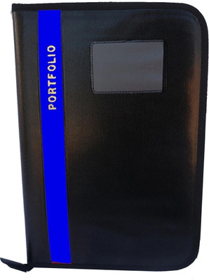 Parthav PU 20 Heavy Leaf's Blue office/document holder/certificate/report file folder Set of 1 A4 & FS Size(Set Of 1, Blue)